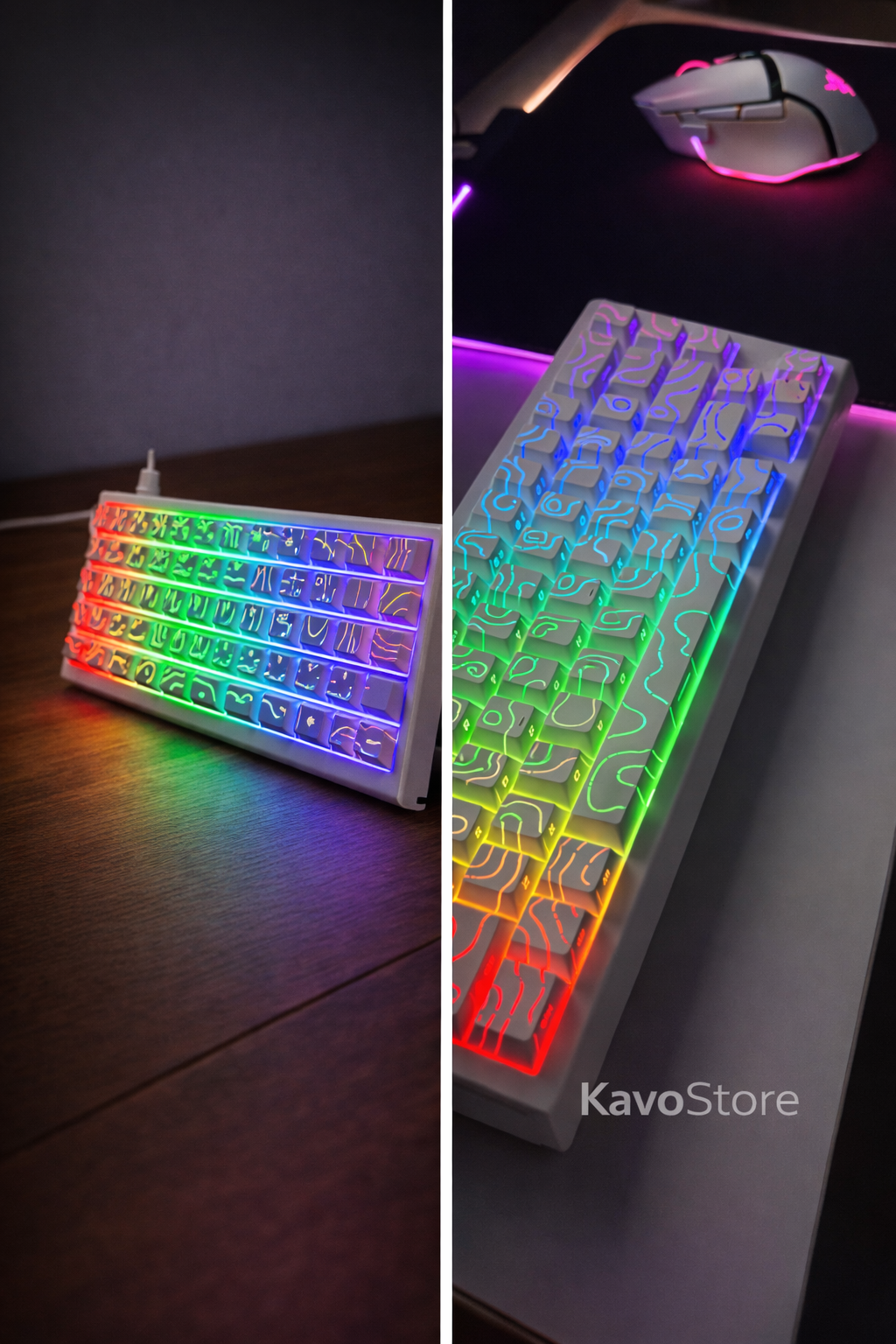 🔥PROMOCJA!🔥 X68 HE Magnetic Switch – kompaktowa klawiatura mechaniczna RGB (60 % / 66 %)