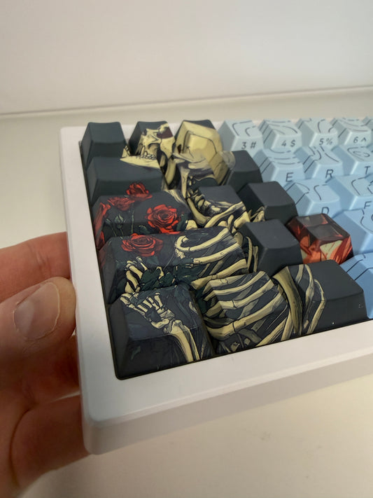 💀🌹Skull Rose Keycap Set