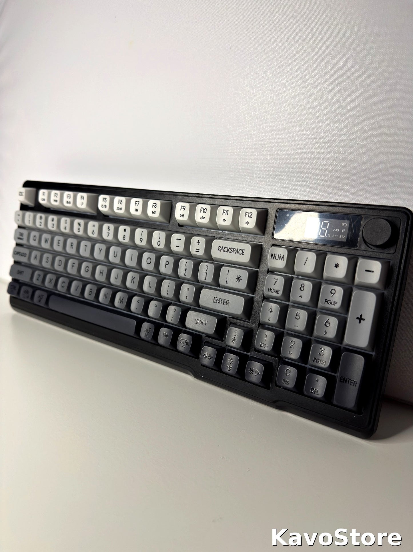 💥Cicha Klawiatura Gamingowa RGB z Ekranem LCD | Bezprzewodowa 2.4G + Bluetooth💥👉 Użyj kodu KAVO10 i odbierz 10% rabatu